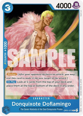 Donquixote Doflamingo (OP01-073) (Starter Deck 17: BLUE Donquixote Doflamingo)(OP01-073)(R)