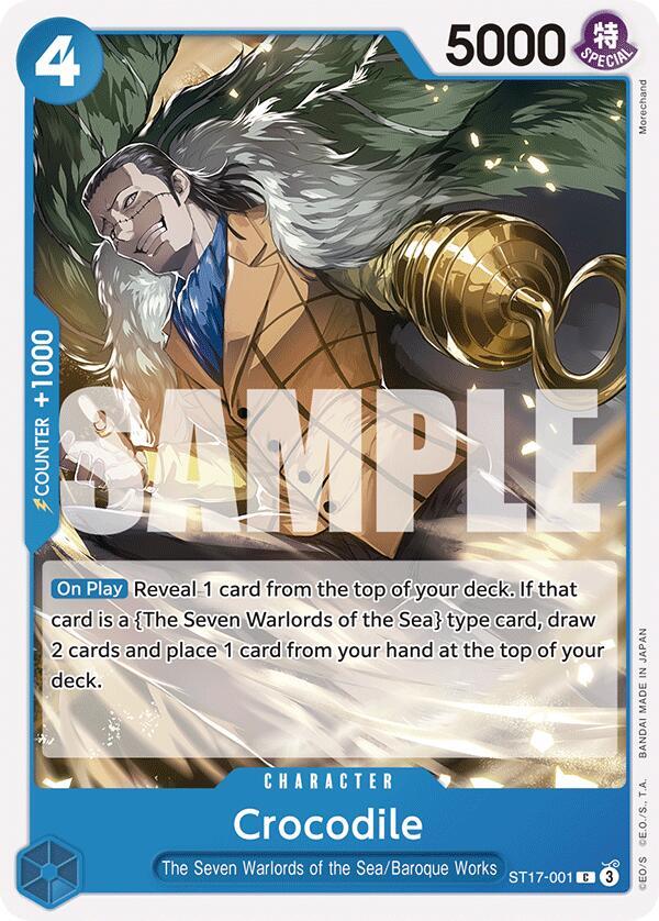 Crocodile (Starter Deck 17: BLUE Donquixote Doflamingo)(ST17-001)(C)