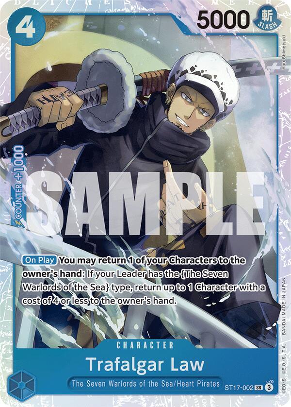 Trafalgar Law (ST17-002) - Foil (Starter Deck 17: BLUE Donquixote Doflamingo)(ST17-002)(SR)