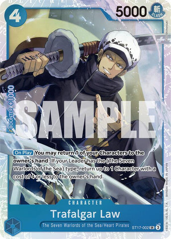Trafalgar Law (ST17-002) - Foil (Starter Deck 17: BLUE Donquixote Doflamingo)(ST17-002)(SR)
