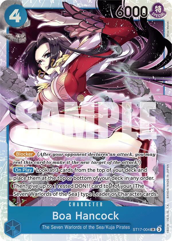 Boa Hancock - Foil (Starter Deck 17: BLUE Donquixote Doflamingo)(ST17-004)(SR)