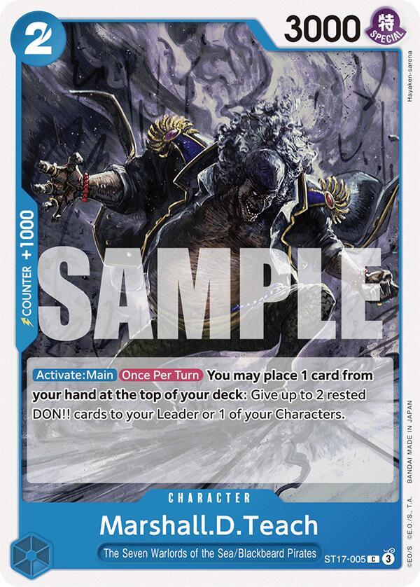 Marshall.D.Teach (Starter Deck 17: BLUE Donquixote Doflamingo)(ST17-005)(C)