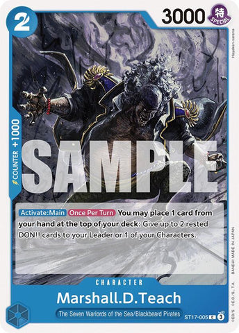 Marshall.D.Teach (Starter Deck 17: BLUE Donquixote Doflamingo)(ST17-005)(C)