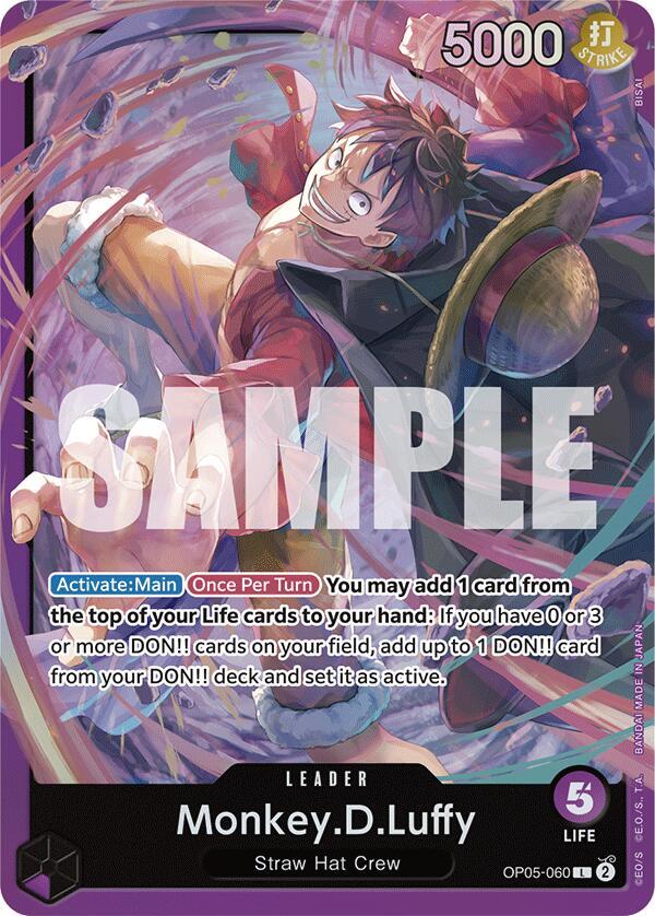 Monkey.D.Luffy (OP05-060) - Foil (Starter Deck 18: PURPLE Monkey.D.Luffy)(OP05-060)(L)