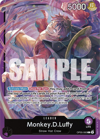Monkey.D.Luffy (OP05-060) - Foil (Starter Deck 18: PURPLE Monkey.D.Luffy)(OP05-060)(L)
