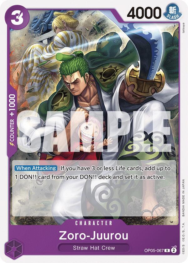Zoro-Juurou (OP05-067) (Starter Deck 18: PURPLE Monkey.D.Luffy)(OP05-067)(R)