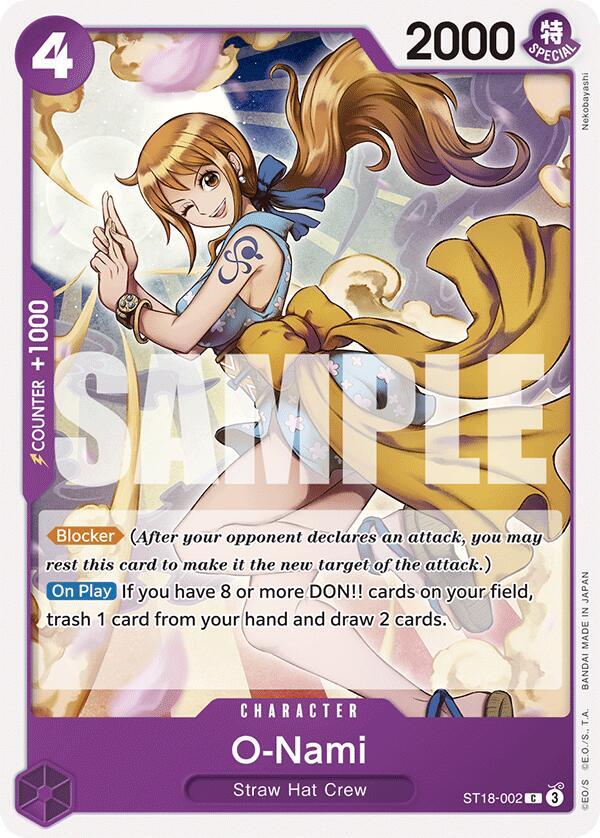 O-Nami (Starter Deck 18: PURPLE Monkey.D.Luffy)(ST18-002)(C)