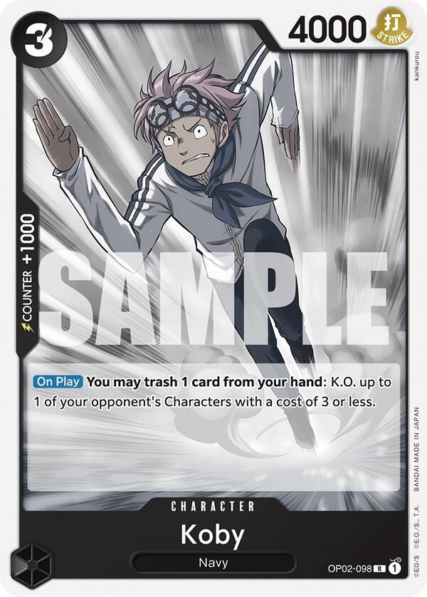 Koby (Starter Deck 19: BLACK Smoker)(OP02-098)(R)