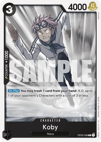 Koby (Starter Deck 19: BLACK Smoker)(OP02-098)(R)