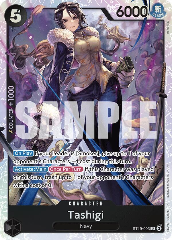 Tashigi - Foil (Starter Deck 19: BLACK Smoker)(ST19-003)(SR)