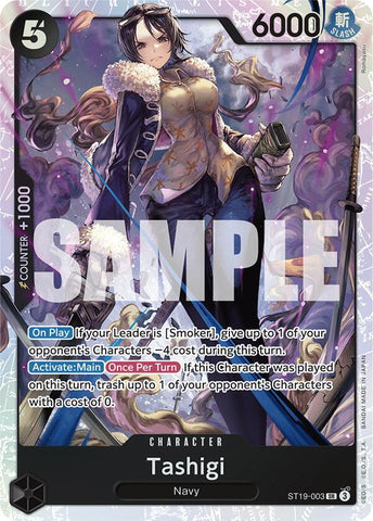 Tashigi - Foil (Starter Deck 19: BLACK Smoker)(ST19-003)(SR)