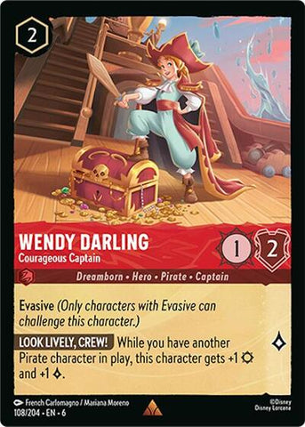Wendy Darling - Courageous Captain - Cold Foil (Azurite Sea)(6-108/204)(R)
