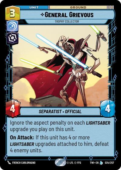 General Grievous, Trophy Collector - Foil (Twilight of the Republic)(TWI-034/257)(L)