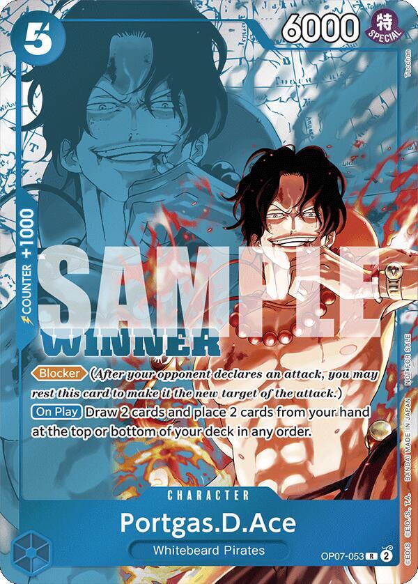 Portgas.D.Ace [Winner Pack 2024 Oct.-Dec.] [Foil] (One Piece Promotion Cards)(OP07-053)(R)