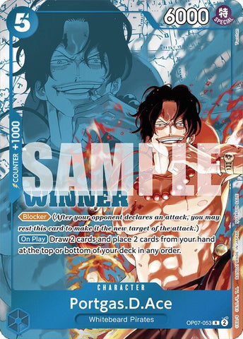 Portgas.D.Ace [Winner Pack 2024 Oct.-Dec.] [Foil] (One Piece Promotion Cards)(OP07-053)(R)