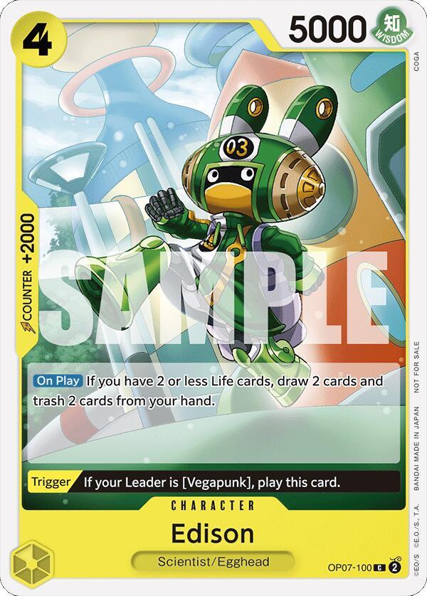 Edison [Tournament Pack 2024 Oct.-Dec.] (One Piece Promotion Cards)(OP07-100)(C)