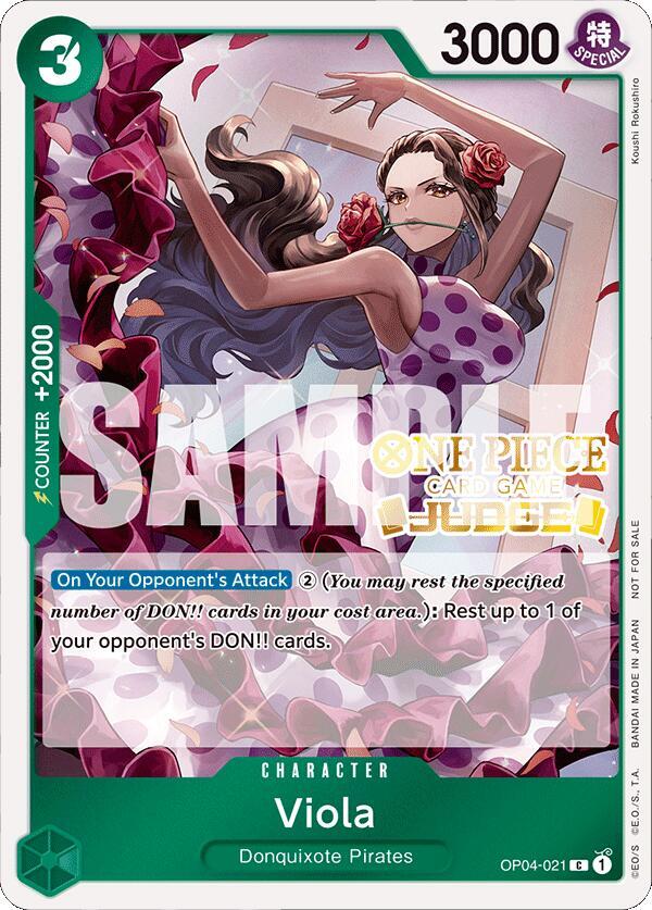 Viola [Judge Pack Vol. 4] [Foil] (One Piece Promotion Cards)(OP04-021)(C)