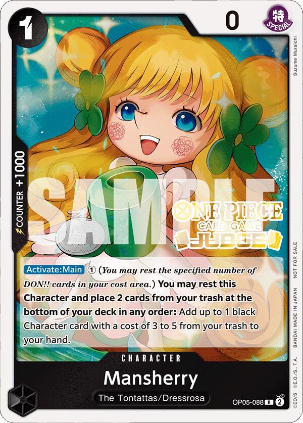 Mansherry [Judge Pack Vol. 4] [Foil] (One Piece Promotion Cards)(OP05-088)(R)