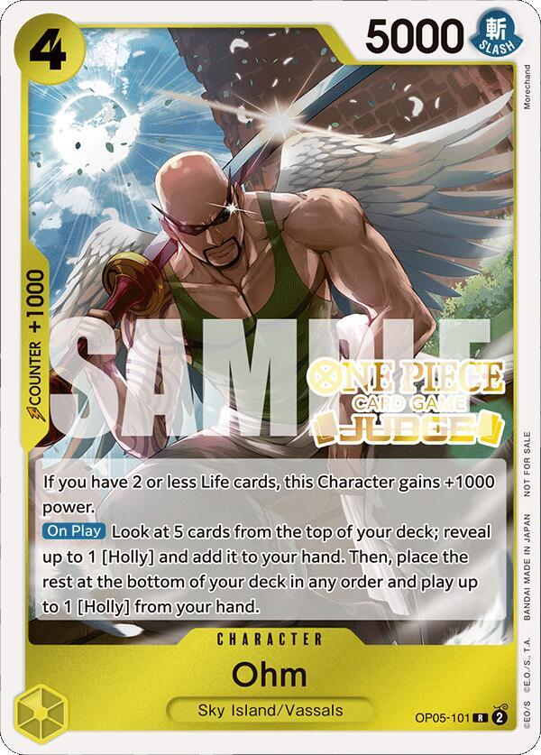 Ohm [Judge Pack Vol. 4] [Foil] (One Piece Promotion Cards)(OP05-101)(R)