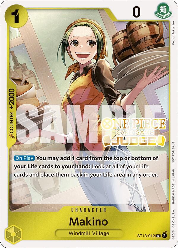 Makino [Judge Pack Vol. 4] [Foil] (One Piece Promotion Cards)(ST13-012)(C)