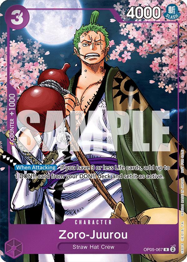 Zoro-Juurou [Event Pack Vol. 5] [Foil] (One Piece Promotion Cards)(OP05-067)(R)
