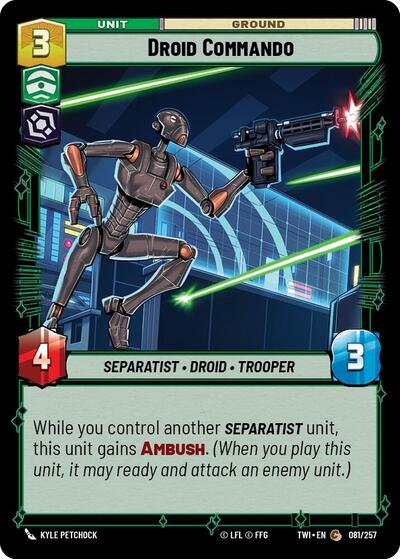Droid Commando - Foil (Twilight of the Republic)(TWI-081/257)(C)