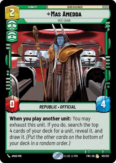 Mas Amedda, Vice Chair - Foil (Twilight of the Republic)(TWI-101/257)(R)