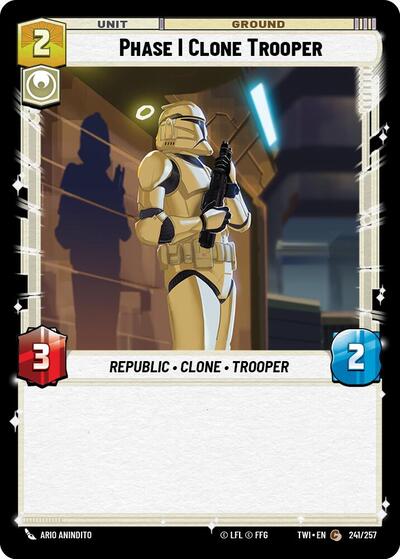 Phase I Clone Trooper - Foil (Twilight of the Republic)(TWI-241/257)(C)