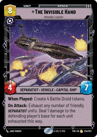 The Invisible Hand, Imposing Flagship - Foil (Twilight of the Republic)(TWI-234/257)(R)