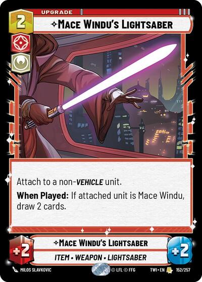 Mace Windu's Lightsaber - Foil (Twilight of the Republic)(TWI-152/257)(R)