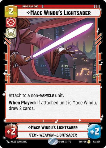 Mace Windu's Lightsaber - Foil (Twilight of the Republic)(TWI-152/257)(R)