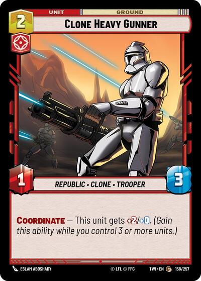 Clone Heavy Gunner (Twilight of the Republic)(TWI-158/257)(C)