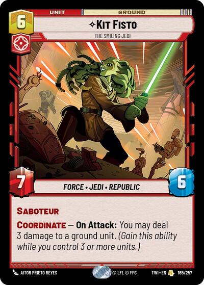 Kit Fisto, The Smiling Jedi (Twilight of the Republic)(TWI-165/257)(R)