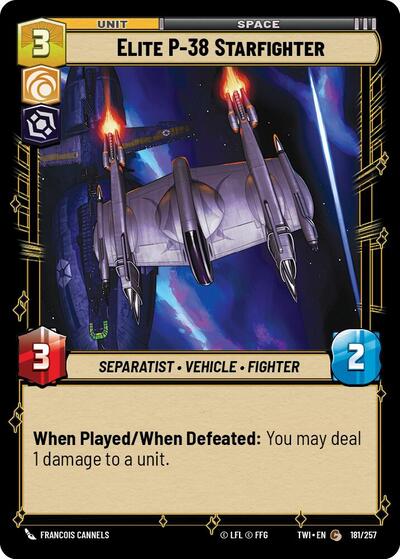 Elite P-38 Starfighter (Twilight of the Republic)(TWI-181/257)(C)