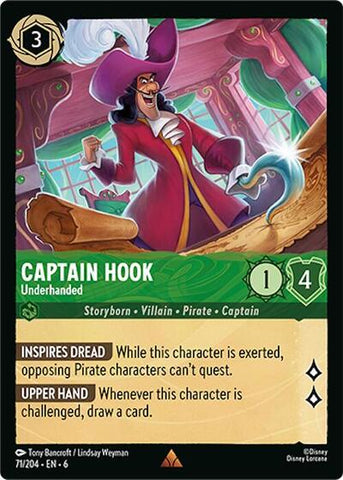 Captain Hook - Underhanded (Azurite Sea)(6-071/204)(R)