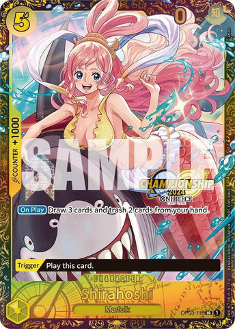 Shirahoshi [October Championship 2024 Online Regional] [Foil] (One Piece Promotion Cards)(OP03-116)(UC)