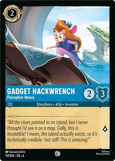Gadget Hackwrench - Perceptive Mouse - Cold Foil (Azurite Sea)(6-151/204)(C)