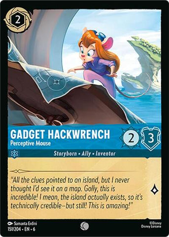 Gadget Hackwrench - Perceptive Mouse - Cold Foil (Azurite Sea)(6-151/204)(C)