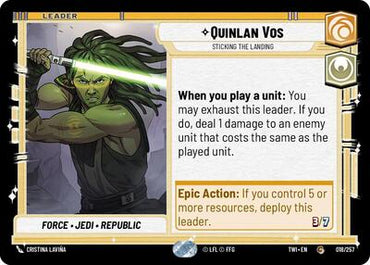 Quinlan Vos, Sticking the Landing (Twilight of the Republic)(TWI-018/257)(C)