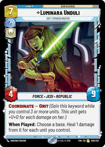 Luminara Unduli, Soft-Spoken Master (Twilight of the Republic)(TWI-050/257)(R)