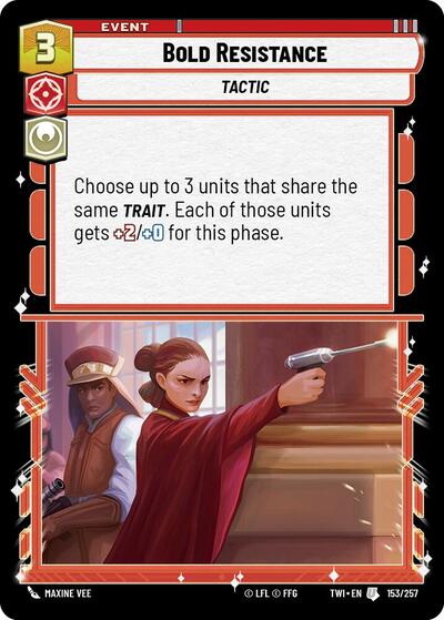 Bold Resistance (Twilight of the Republic)(TWI-153/257)(U)