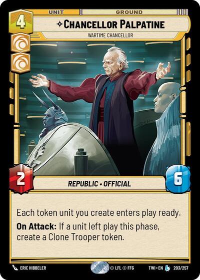 Chancellor Palpatine, Wartime Chancellor (Twilight of the Republic)(TWI-203/257)(L)