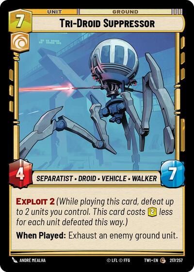 Tri-Droid Suppressor - Foil (Twilight of the Republic)(TWI-217/257)(C)