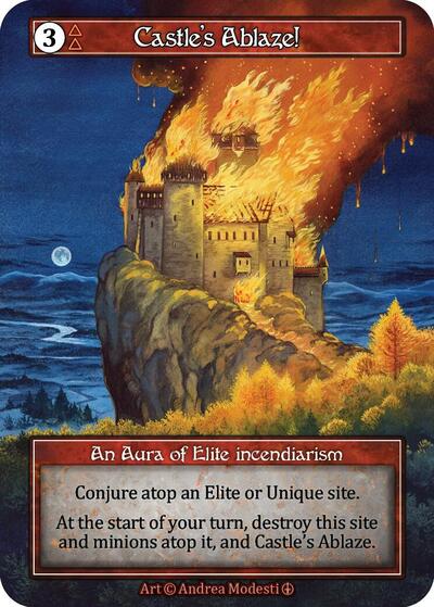 Castle's Ablaze! - Foil (Arthurian Legends)(EL)