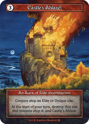 Castle's Ablaze! - Foil (Arthurian Legends)(EL)