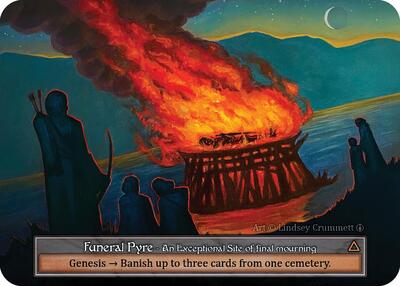 Funeral Pyre - Foil (Arthurian Legends)(EX)