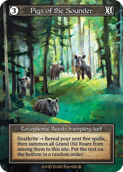 Pigs of the Sounder - Foil (Arthurian Legends)(EX)