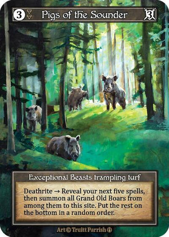 Pigs of the Sounder - Foil (Arthurian Legends)(EX)