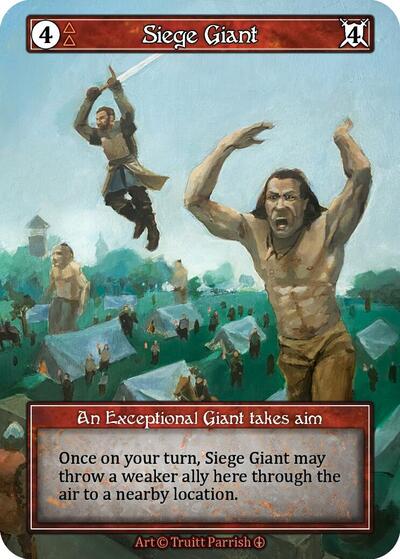 Siege Giant - Foil (Arthurian Legends)(EX)