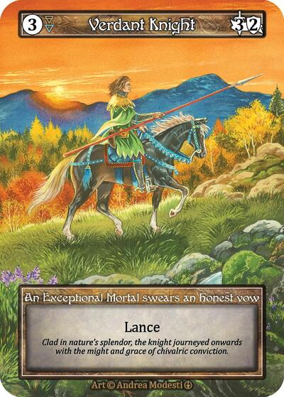 Verdant Knight - Foil (Arthurian Legends)(EX)